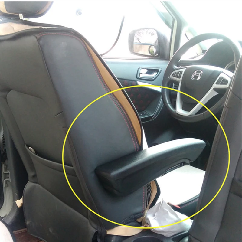 Universal Folding Right Armrest Seat Elbow Arm Console Bracket Black Car Truck