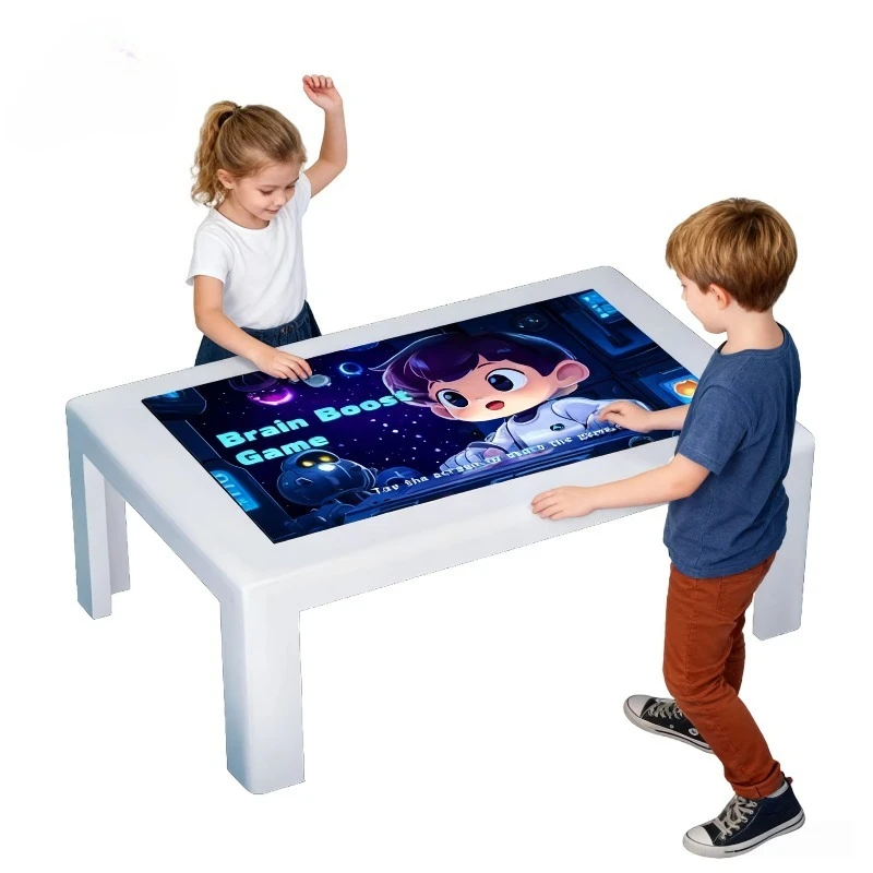 Factory 43-55-inch touchscreen game table, all-in-one brain training interactive table, suitable for children