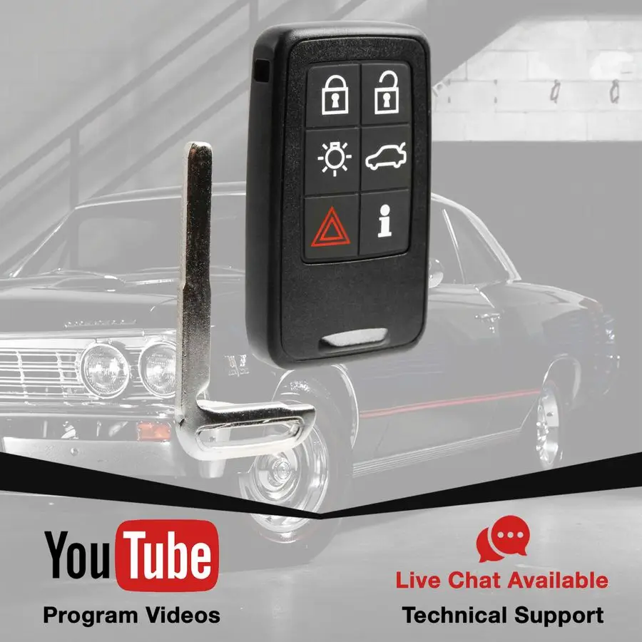 Mando a distancia de entrada sin llave de repuesto para mando a distancia 2007 2008 2009 2010 2011 2012 2013 2014 2015 2016 2017 2018 Volvo S60 S80 V60 V70 X