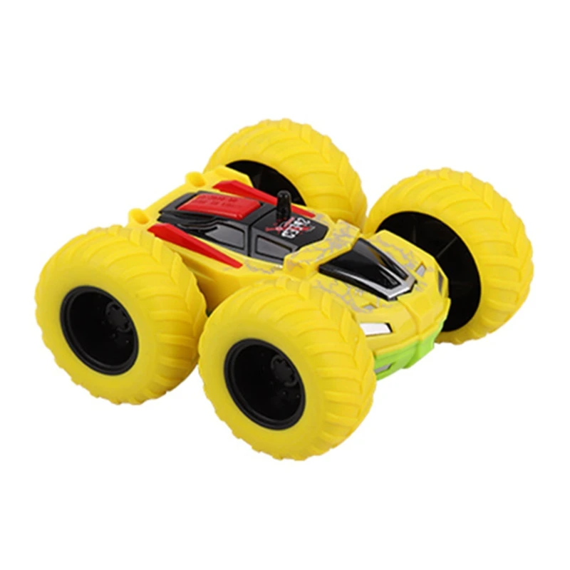 For Boys and Girls Toddlers Vibration Inertial Car Toy Pull Back Car Big Tire Four-Wheel Toy Car