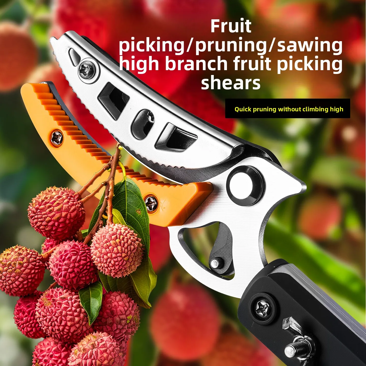 

Многофункциональный телескопический сборщик фруктов - ножницы для сбора на больших высотах с ручкой из нержавеющей стали, инструмент для экономии труда