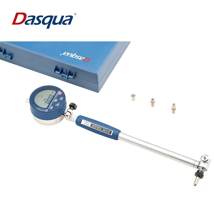 2025 Dasqua High Accuracy  10-18mm Alexometer 18-35mm 35-50mm Digital Dial Bore Gauge 0.002 Resolution Interchangeable Carbide A