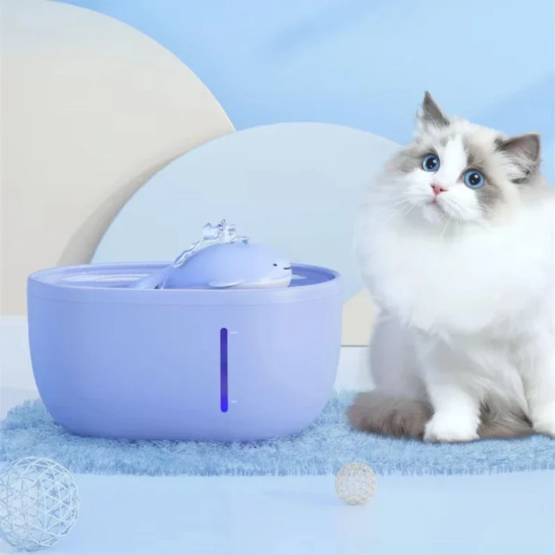 Drinker Water Fountain With Bowls For Cats, Feeder,pet Water Dispenser,prevent Dry Burning,quiet Pump Cats Fountain,2l Pet