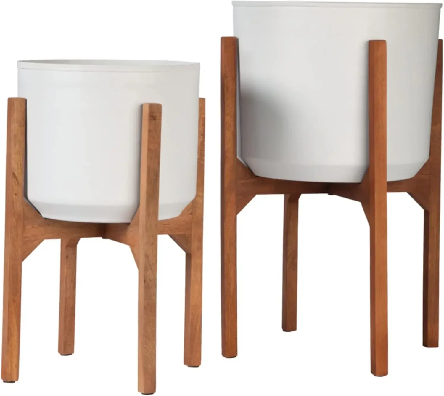 

Бестселлер: Дизайнерский цветочный горшок Ashley Dorcey в стиле Mid-Century Modern, 2 штуки, коричневый и белый