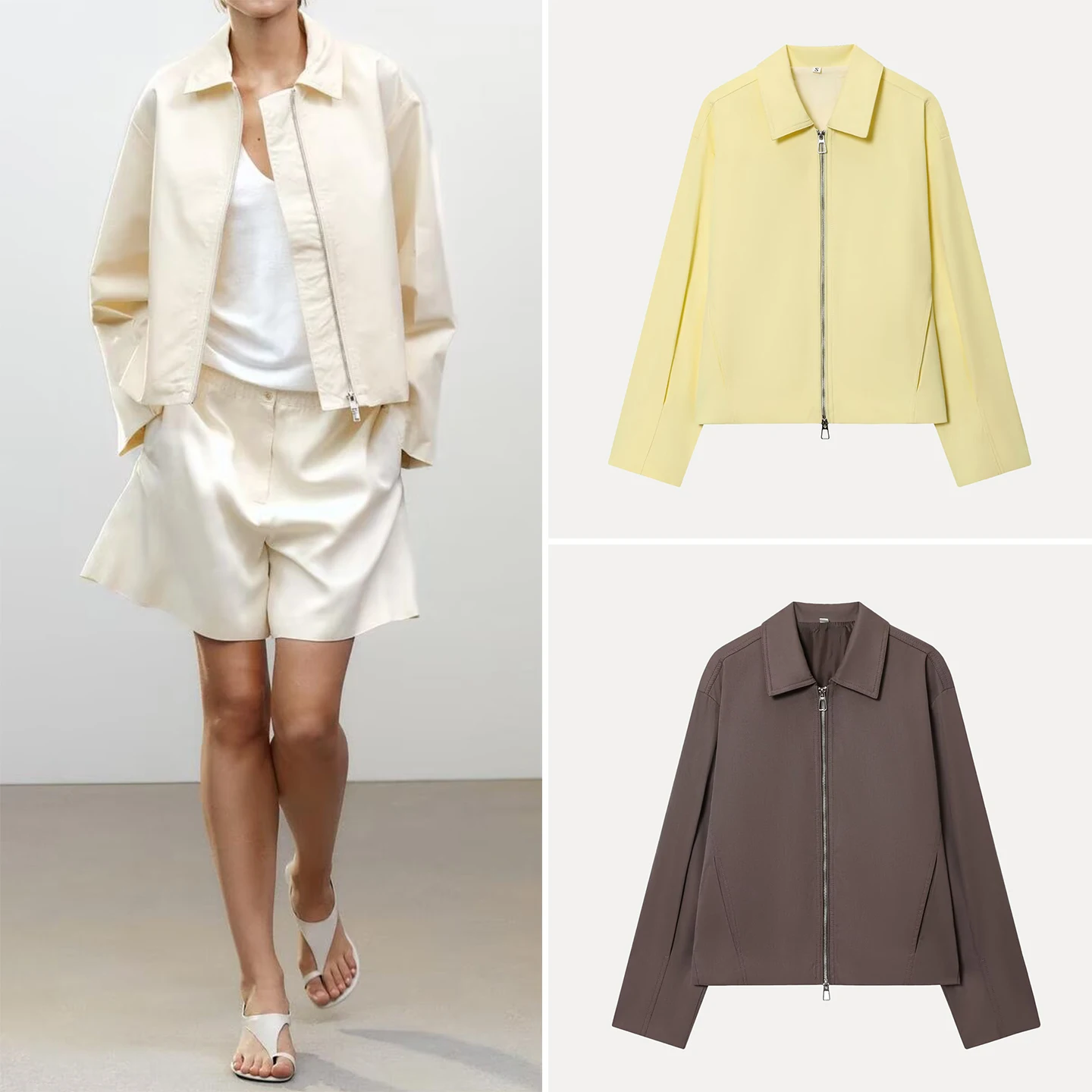 Z 2025 ملابس خارجية نسائية جديدة من Pilot Jaet متعددة الاستخدامات وبسيطة ذات طابع 055040 معطف مناسب للسيدات #1