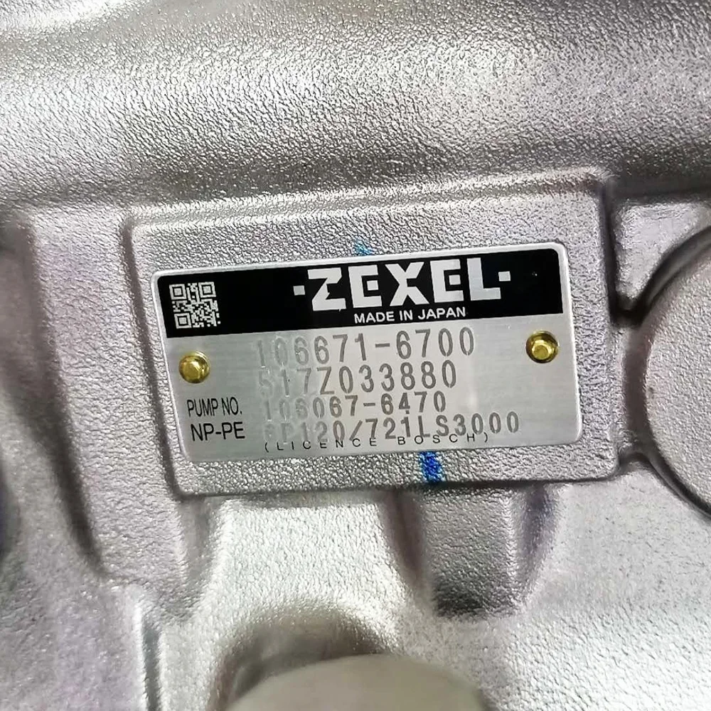 Genuine new Isuzu 6HK1 fuel pump for excavator 6HK1 diesel injection pump 1-15603484-0 106671-6700