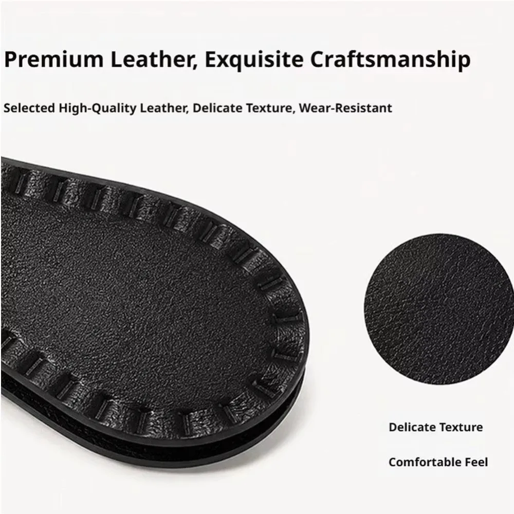 New PU Leather Magnetic Hem Clips No-Sew Detachable Magnetic Sleeve Clips Non-Slip Hold Magnet Trouser Leg Clips Cooking Use