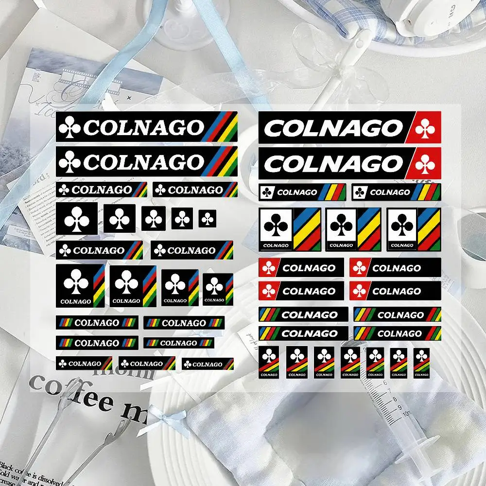 Pegatinas reflectantes para motocicleta C-col-nago, calcomanías de vinilo impermeables para casco de motocicleta, tanque de combustible, bicicleta