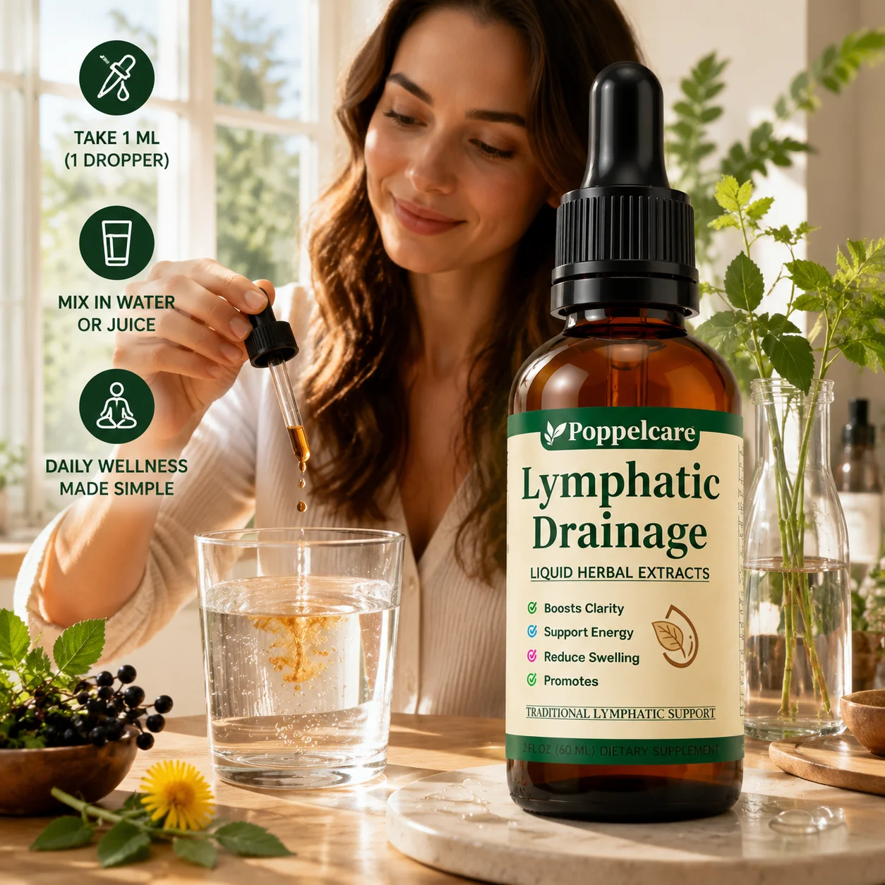 Garcinia Cambogia Extract - Natural Herbal Lymphatic Care Drops Support