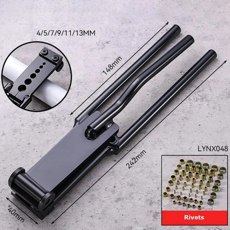 Press-Type Riveting Pliers for Truck & Trailer Air Brake Hoses - Special Tool for Yada Hoses, Nylon Tubes & Copper Pipes
