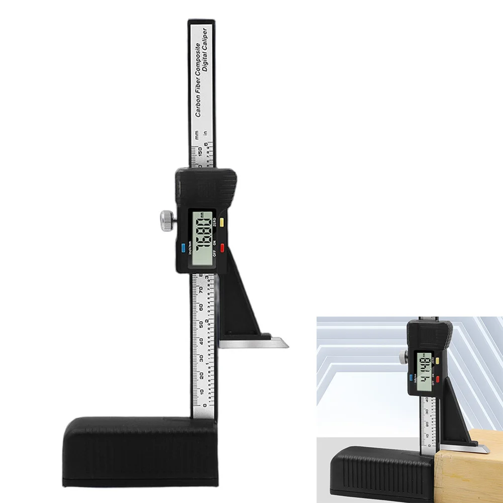 For Woodworking Digital Height Gauge with Magnetic Base for Stable Accurate Measurement Portable and Easy to Use