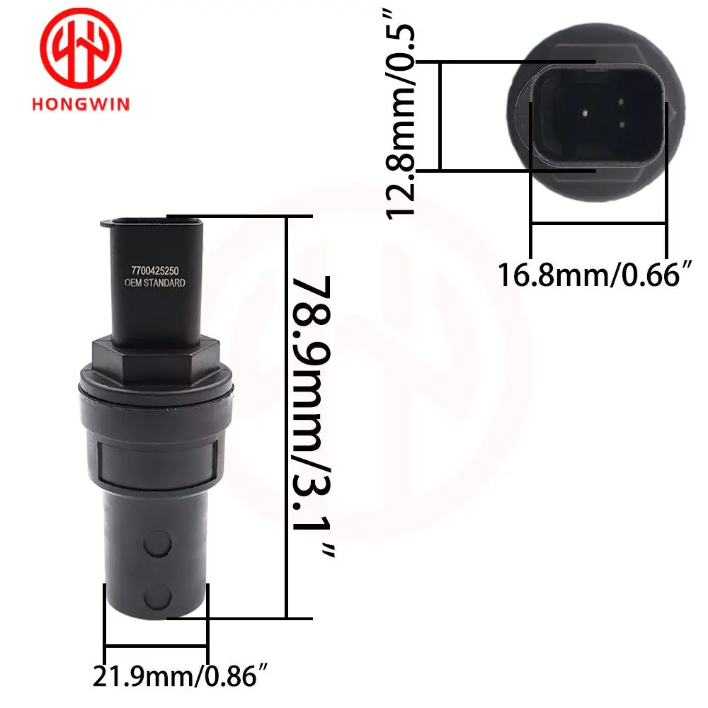 2PCS NEW Speed Sensor OEM 7700425250 9160992 4500692 For Nissan Primastar 2001-2014 Renault Master 19 21 clio Espace Megane