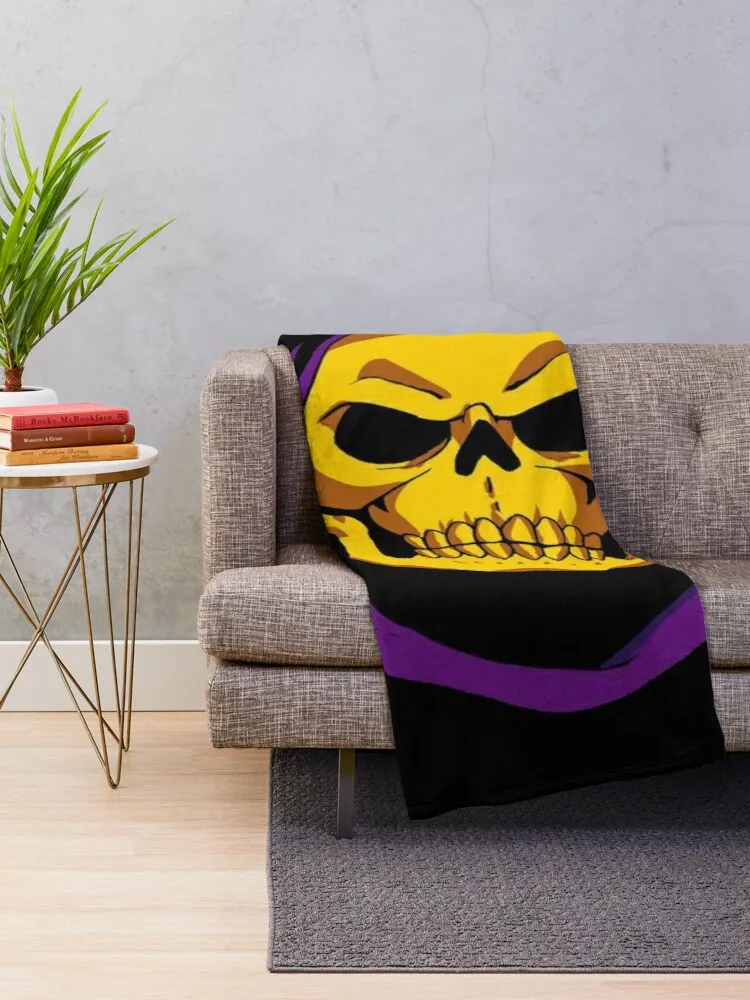 Skeletor Throw Blanket thin blanket flannels microfiber fabric