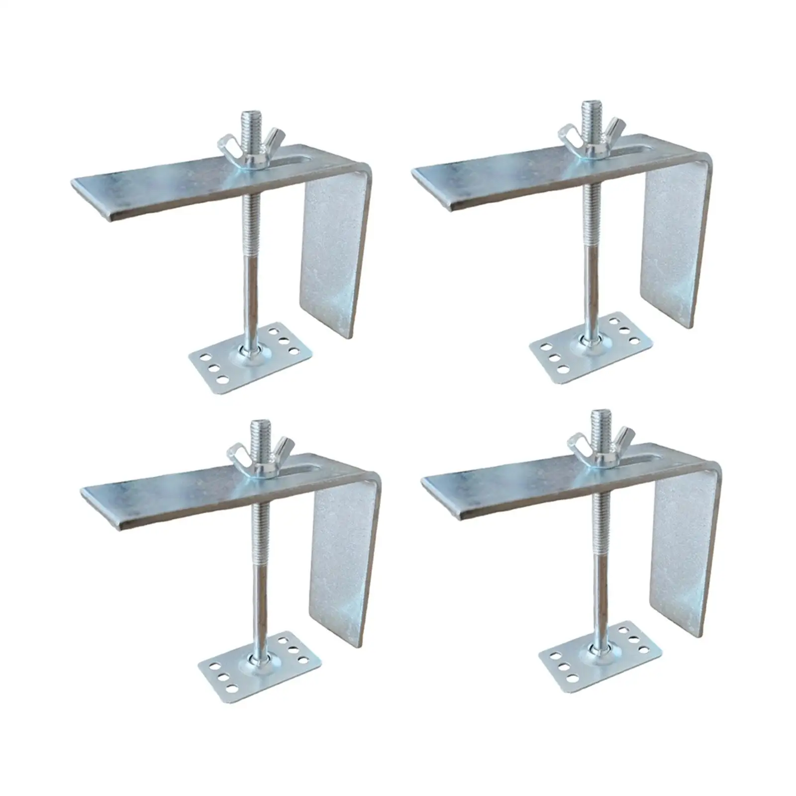 Supports de fixation pour lavabo en céramique, 4 pièces, anti-chute pour bord de lavabo de plus de 6 cm d'épaisseur, polyvalents, réglables, en fer robuste, accessoire