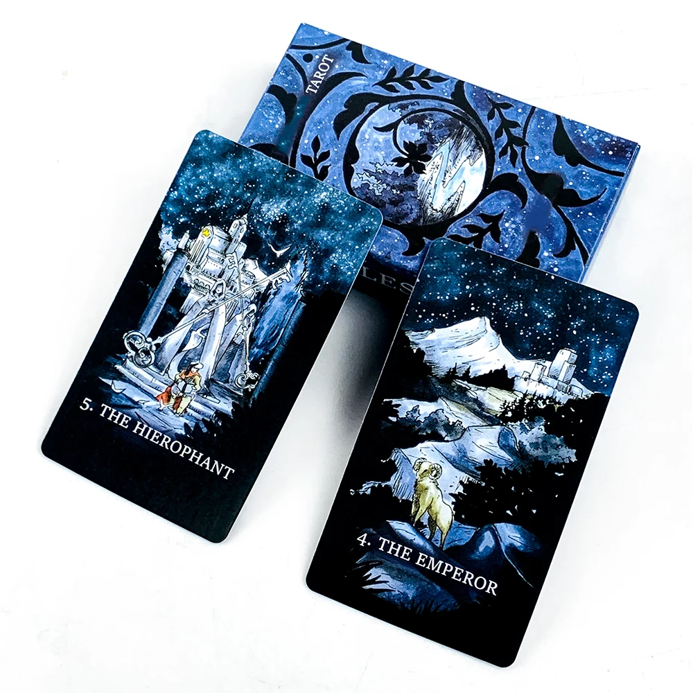

New Oracle Cards 56 Pcs Hand-Illustrated Myriorama Divination Oracle Deck ,Holiday Game Family Gathering Card Game Tools