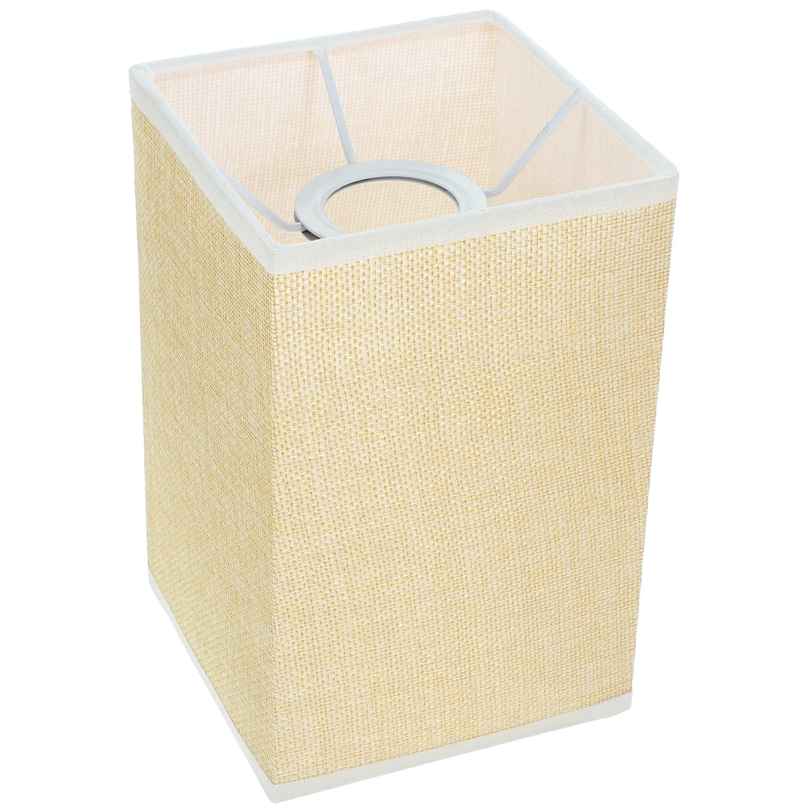 

Square Lampshade Linen Fabric Table Light Cover For Bedroom Floor Lamp Replacement Beige Decorative Warm Lighting Home