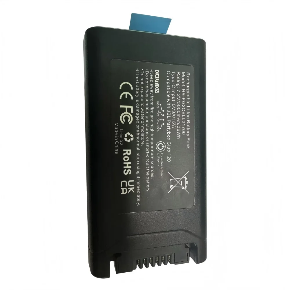 بطارية HB - FG2CELL21700 لبطارية JBL 200 - مكبر صوت بلوتوث PartyBox Club 120 #4