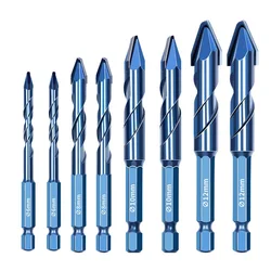 High Hardness Multi-functional hexagonal shank eccentric drill carbide triangular bit tungsten steel four-edged hole opener