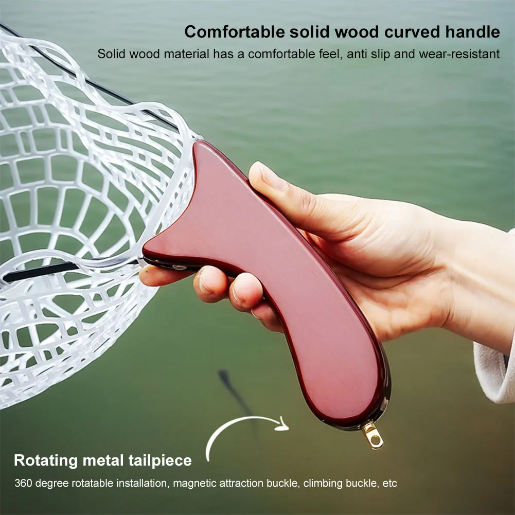 شبكة أرضية لصيد الأسماك، شبكة صيد قابلة للطي للأطفال والكبار في المياه المالحة والمياه العذبة #4