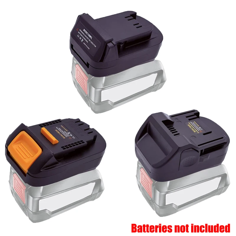 

For Bosch PBA 18V Li-ion Batteries Battery Adapter Compatible with For Bosch/Maktia/Milwaukee/Hitachi/Hikok/Parkside 18/20V Tool