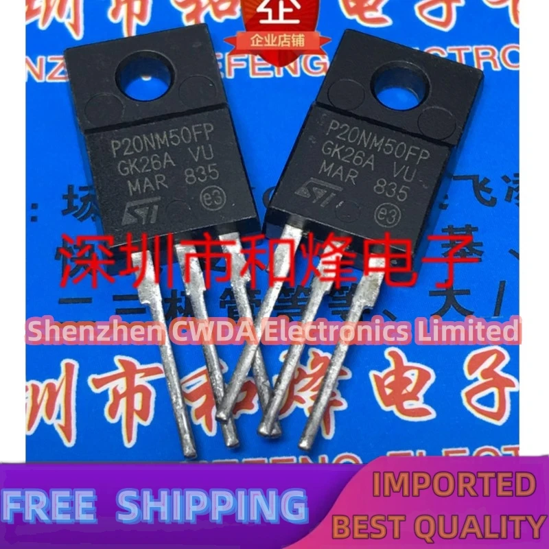 10PCS-20PCS  STP20NM50FP P20NM50FPTO-220F 500V 20A Best Quality Can Be Purchased