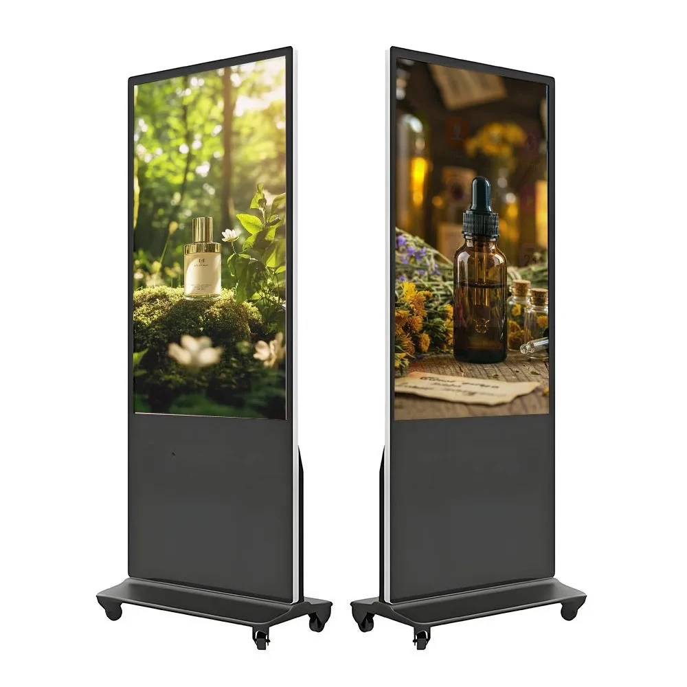 55-Inch Digital Signage Monitor - 4K UHD Advertising Screen for Retail and Commercial Use