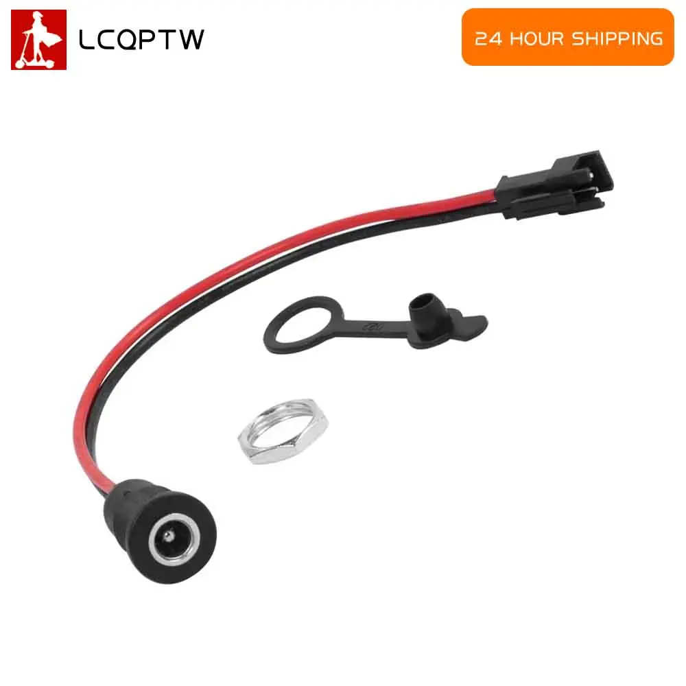 Connector Cable for Electric Scooter 5.5 X 2.1mm DC Power Jack Socket Female Panel Mount To 2 Pin JST SM Male Plug 5.5*2.1 MM