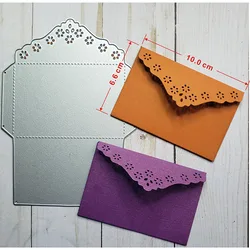 New Lucky Flower Frame Envelope Craft Embossing Mold 2022 Metal Cutting Dies for DIY Decorative Scrapbooking Album Card Making