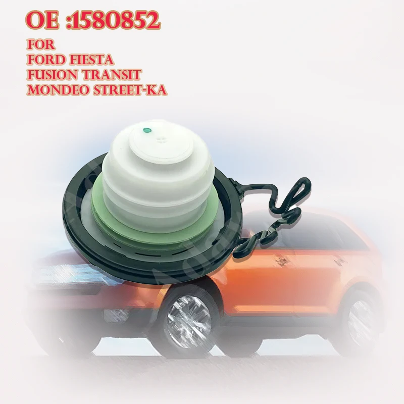 Fuel Tank Cap W/Tether OE 1580852 7S61‑9030‑CB For Ford Fiesta Fusion Transit Mondeo Street‑KA