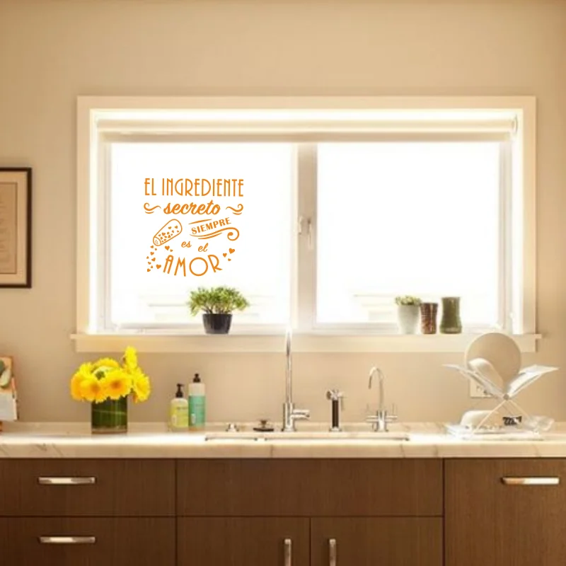 French el ingrediente secreto wall sticker For Kitchen Decor Cook Restaurant or home Decoration Art Sticker #492