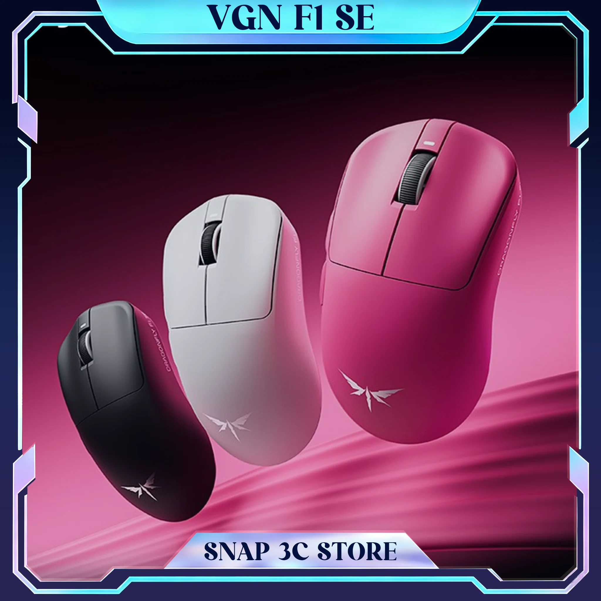 VGN Dragonfly F1 SE Wireless Gaming Mouse Tri-Mode PAW3311 Sensor 600mAh Long Battery 57g Lightweight Omron Switch PC Laptop