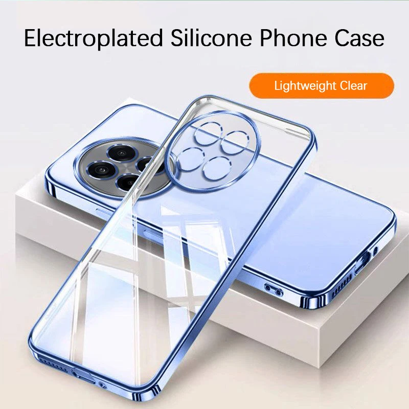 

High Qualtiy TPU Phone Case for OnePlus Ace5 Ace 5 Pro 5Pro 5G Clear and Transparent Plating Silicone Soft Original Bumper Cover