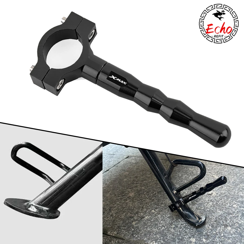 For Yamaha XMAX 300 400 250 125 X-Max Xmax125 Xmx250 Xmax300 Xmax400 Motorcycle Side Stand Support Assist Anti-kicking Extension