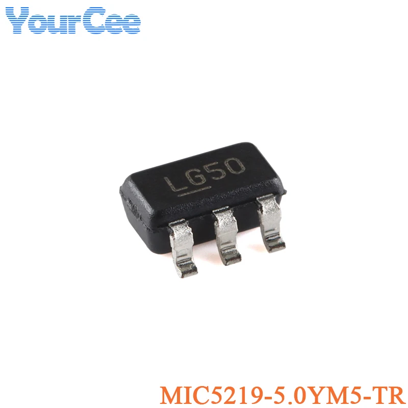 5Pcs MIC5504-3.3YM5 MIC5504-1.8YM5 MIC5219YM5 MIC5219-5.0YM5 MIC5219-3.3YM5 MIC5225 -TR SOT-23-5 MIC5330-SSYML-TR MLF-8 LDO Chip