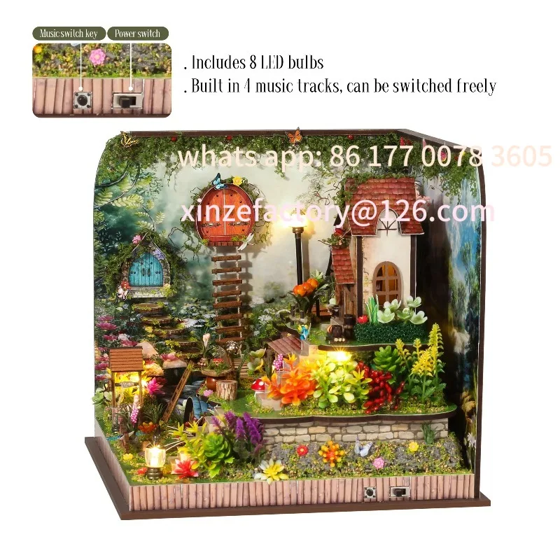 

Customizable Creative Handmade Craft Model, Perfect Gift Id2025 New Forest Whisper DIY Miniature House Kit – 3D Puzzle Cottage
