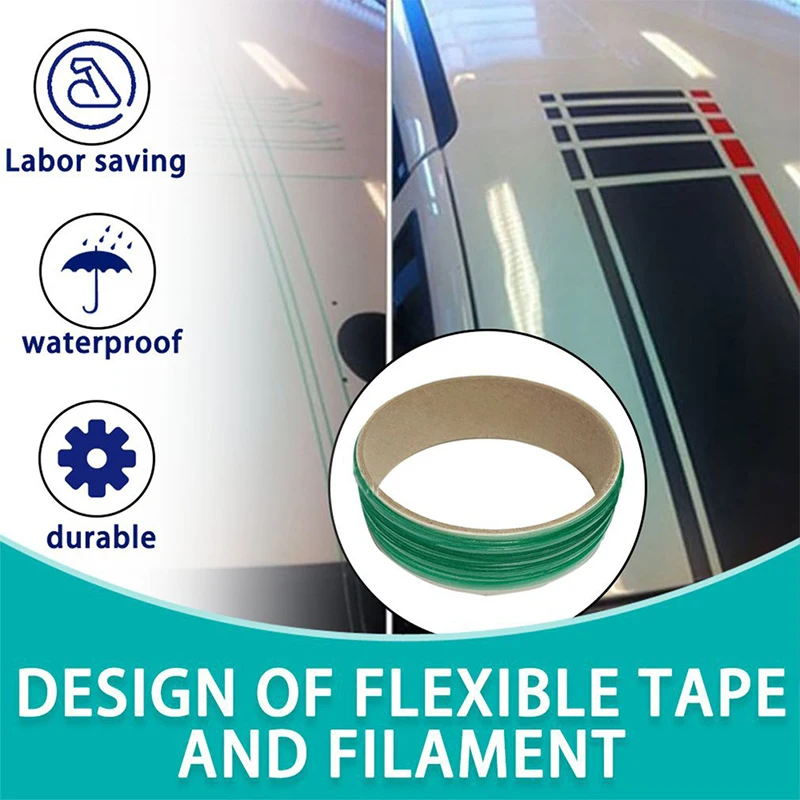 5/10/50M Vinyl Car Stickers Knifeless Tape Design Line Car Stickers Cutting Tool Car Film Cut Tape Automobile Accessories