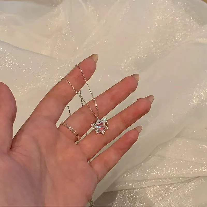 

Ожерелье Lxxsss Magic Heart для женщин, летний легкий роскошный нишевый дизайн, цепочка на ключицу интернет-знаменитостей, новогоднее ожерелье