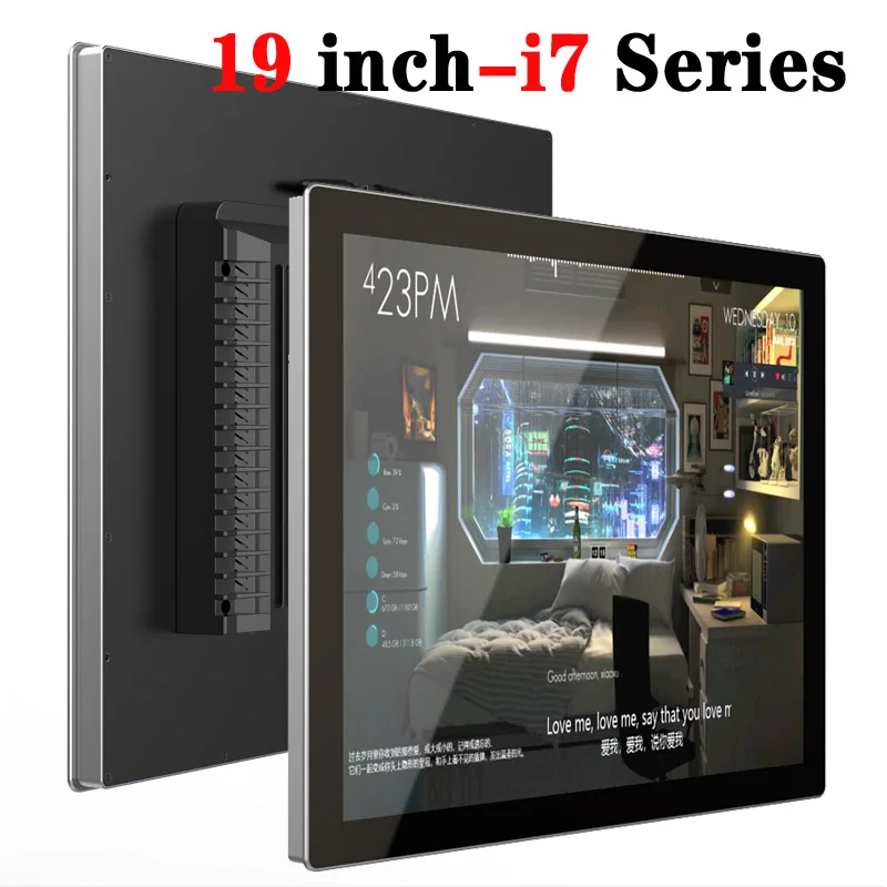 19 Inch Embedded Industrial All-in-one Computer AC190SXA-T7G0  i7 Series Tablet PC  with Capacitive Touch Screen LCD Display