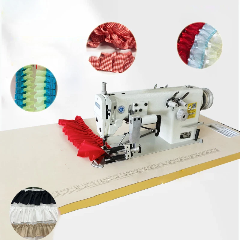 

Cheap Price Automatic Ribbon Pleating Sewing Machine Fabric Wrinkle Wrinkling Sewing Machine Lace Ribbon Making Machine