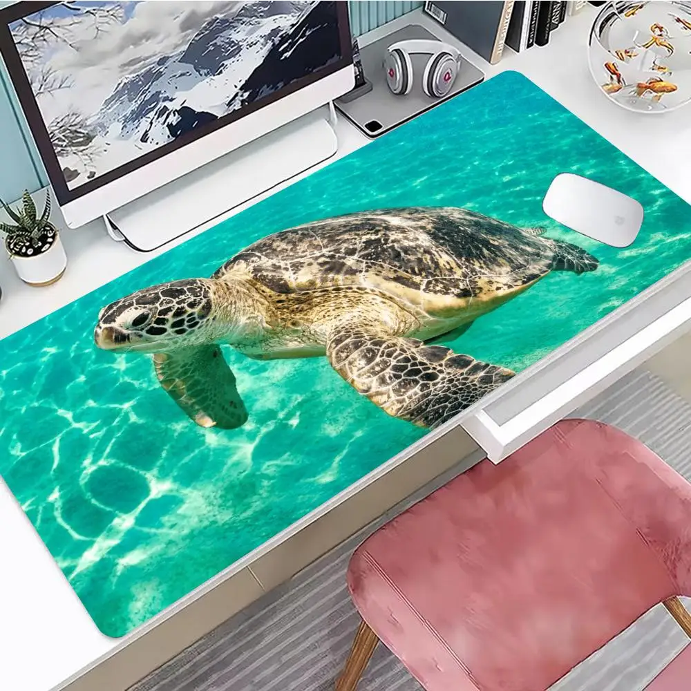 

Sea ​​turtle Mouse Pad Gaming Mouse Pad, Mouse Pad with Edges and Non-Slip Rubber Base, Extended Mouse Pad