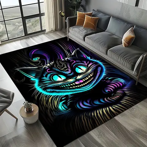 MINI Disney Alice i Underlandet Cheshire Cat Matta Matta för Vardagsrum Sovrum Heminredning Barndekoration för Soffa Dörrmatta 10 best sales Alice i Underlandet dekorationer - №8