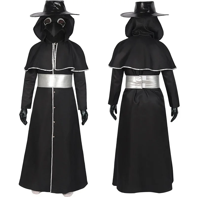 

Halloween Adult Medieval Steam Punk Style European and American Bird Billed Crow Pastoral Gown Long Mouth Mask Cosplay Clothing