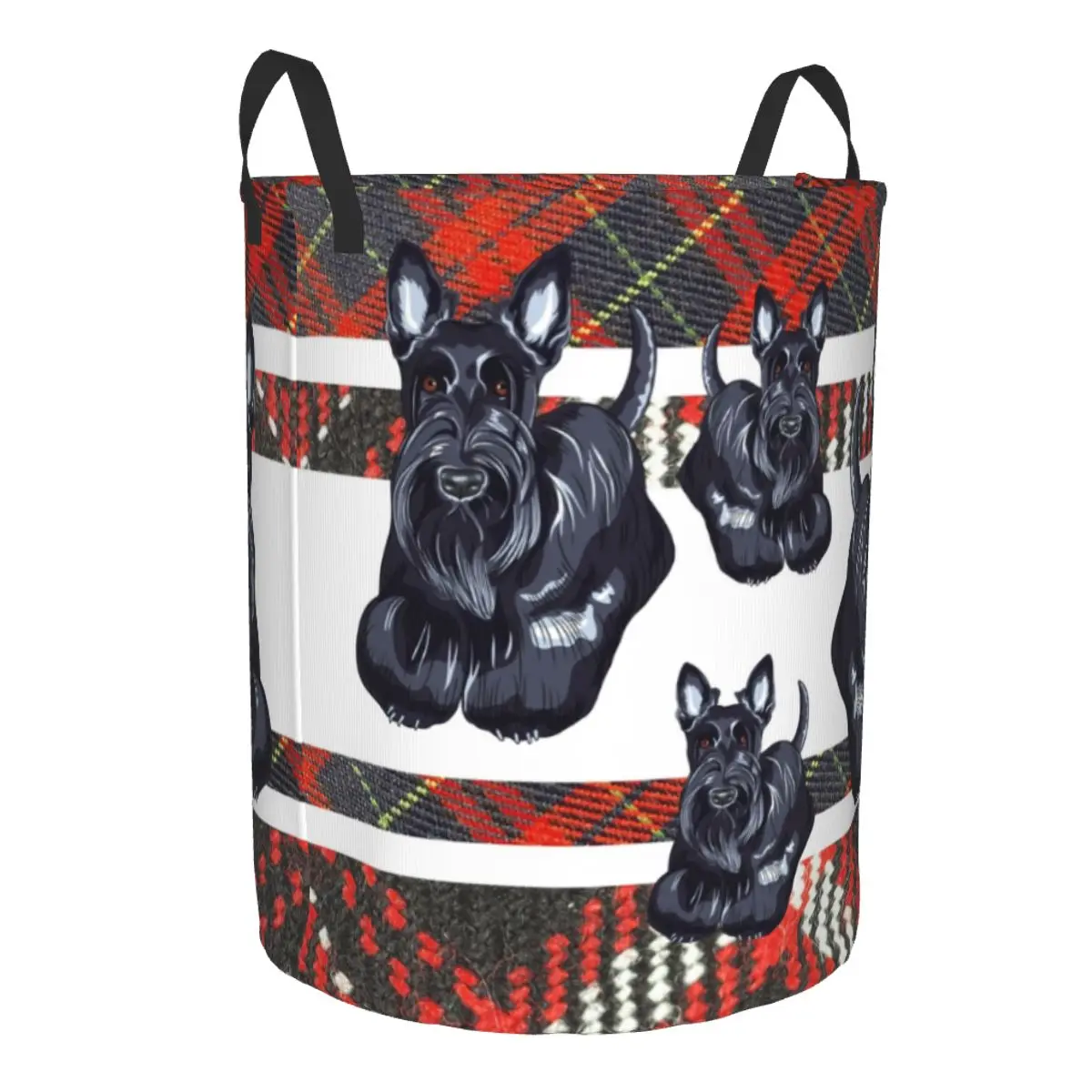 Scotty's Have Tartan Taste Laundry Basket Foldable Large Clothes Storage Bin Dog Scottie Baby Hamper