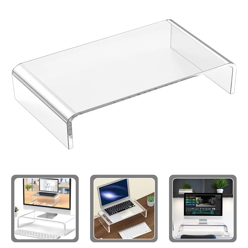 

Acrylic Monitor Stand 6.7 Inch Clear Riser For Laptop Computer Desk Office Workstation Holder Desktop Monitor Riser