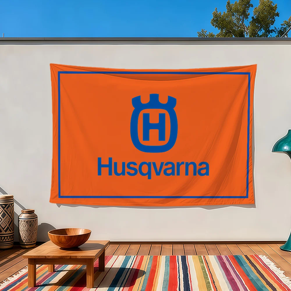 cool design moto H-HusqvarnaS car flag For Room Dorm Camping home Party outdoor Gift Banner Club Wall Hanging Decoration