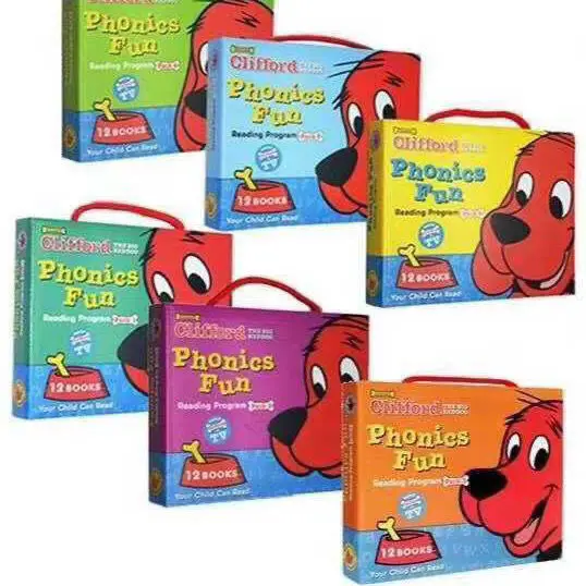 The big red dog 6 boxes 72 volumes The Big Red Dog English phonics picture book