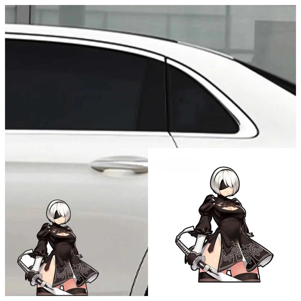 

Cartoon Cool Girl Nier 2B Wall Sticker Lovely Anime Figure Exquisite Enchanting Creative Vinyl Decals Wallpapers Decorative
