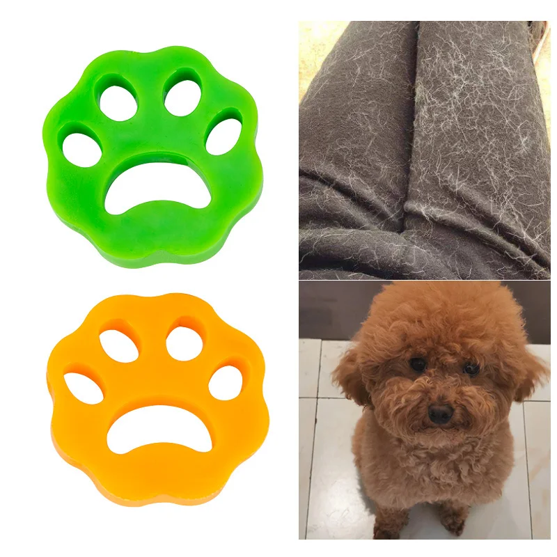 2/6PCS Pet Hair Remover Washing Machine Reusable Fur Lint Catcher for Laundry Clothing Cleaning Accessories Random Color