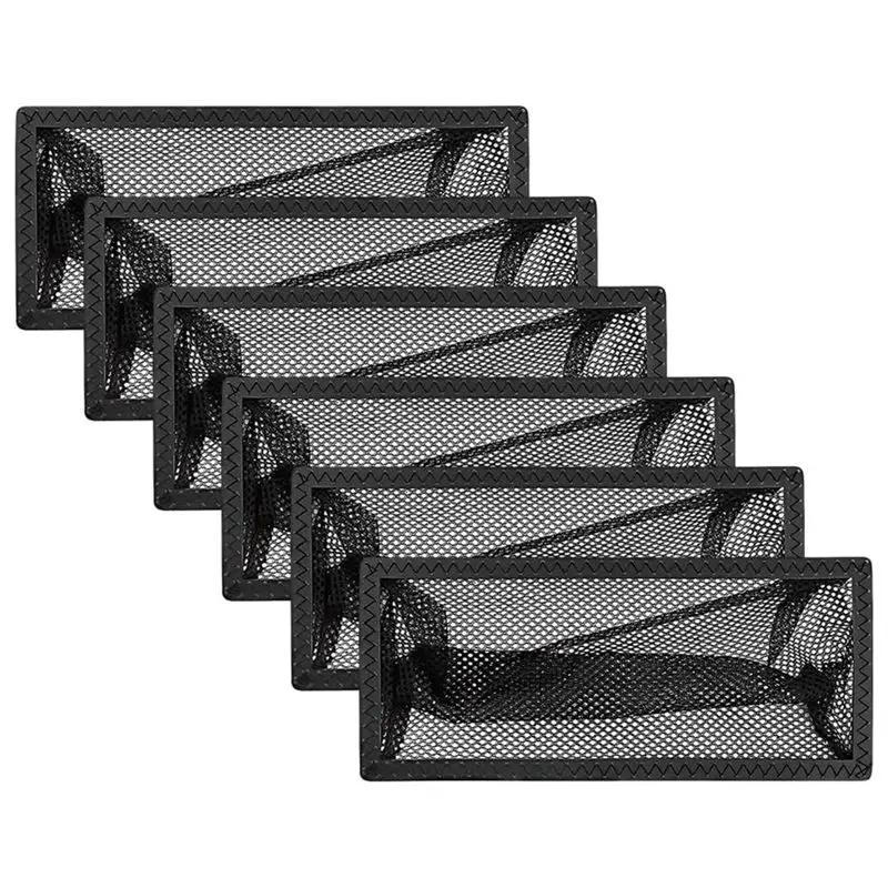 ABKW-Floor Register Cover Trap, 6Pcs 4 Inch X10 Inch Air Vent Filter Mesh Catcher, Floor Air Vent Screen Mesh Cover