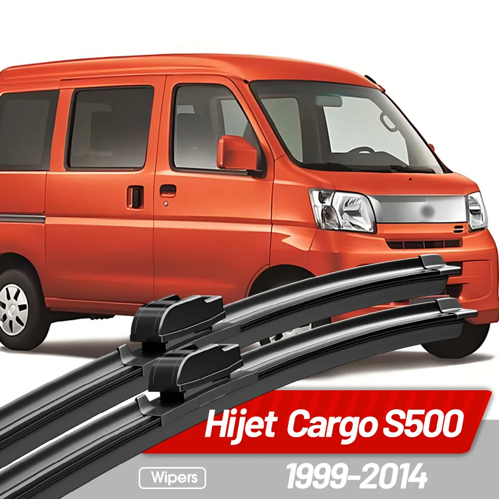 Para Daihatsu Hijet Cargo S500 1999-2014, Escobillas Limpiaparabrisas Delanteras, Accesorios para Ventanas, 16"16" 2013 2012 2011 2010